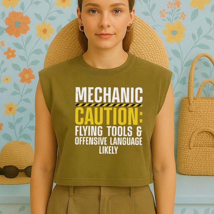 Cool Mechanic For Men Drag Race Automobile Garage Enthusiast Garment-Dyed Women's Muscle Tee
