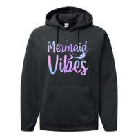 Cute Mermaid For Women Girls Mythical Creature Mermaid Lover Performance Fleece Hoodie