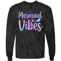 Cute Mermaid For Women Girls Mythical Creature Mermaid Lover Tie-Dye Long Sleeve Shirt