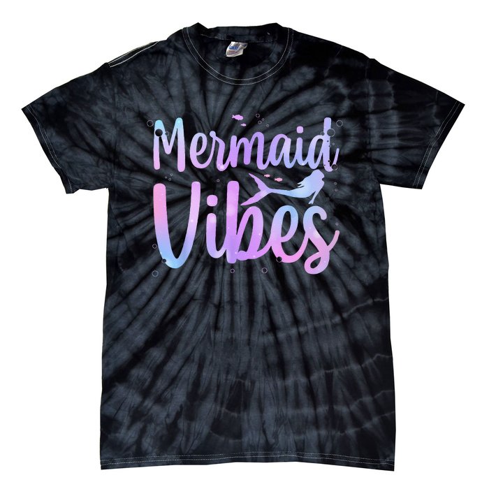 Cute Mermaid For Women Girls Mythical Creature Mermaid Lover Tie-Dye T-Shirt