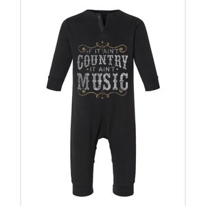 Country Music Fan Country Musician Country Music Lover Infant Fleece One Piece