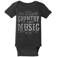Country Music Fan Country Musician Country Music Lover Baby Bodysuit