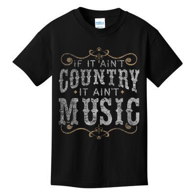 Country Music Fan Country Musician Country Music Lover Kids T-Shirt