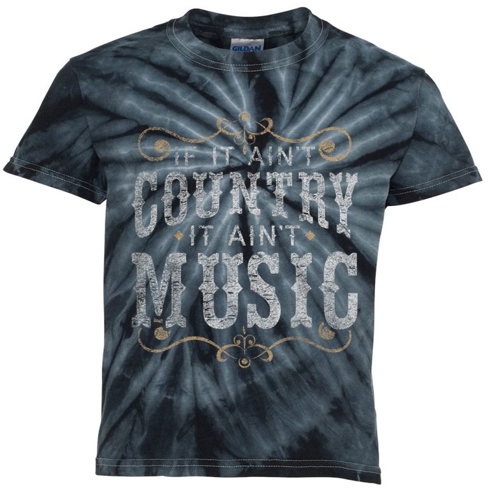 Country Music Fan Country Musician Country Music Lover Kids Tie-Dye T-Shirt