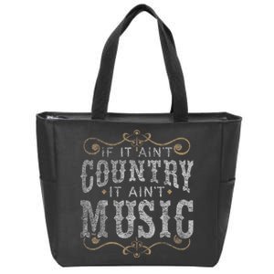 Country Music Fan Country Musician Country Music Lover Zip Tote Bag