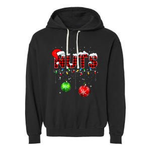 Chestnuts Matching Family Funny Chest Nuts Christmas Garment-Dyed Fleece Hoodie