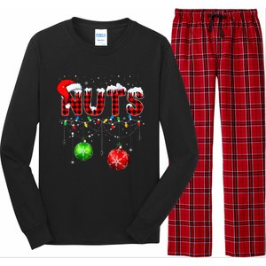 Chestnuts Matching Family Funny Chest Nuts Christmas Long Sleeve Pajama Set