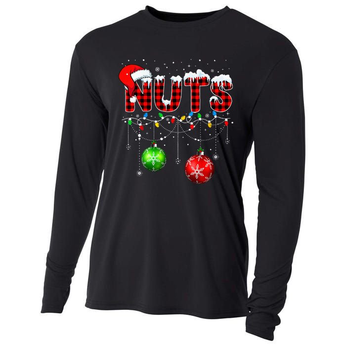 Chestnuts Matching Family Funny Chest Nuts Christmas Cooling Performance Long Sleeve Crew