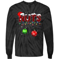 Chestnuts Matching Family Funny Chest Nuts Christmas Tie-Dye Long Sleeve Shirt