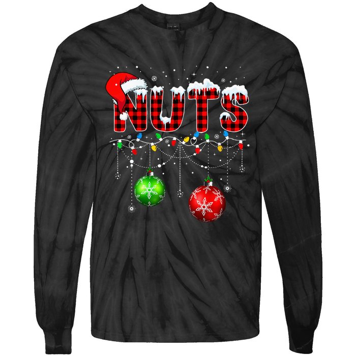 Chestnuts Matching Family Funny Chest Nuts Christmas Tie-Dye Long Sleeve Shirt