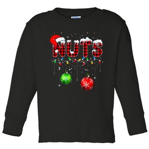 Chestnuts Matching Family Funny Chest Nuts Christmas Toddler Long Sleeve Shirt