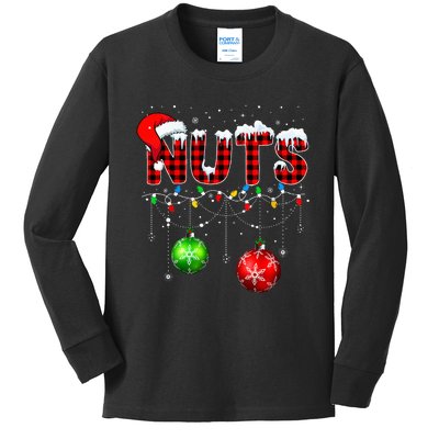 Chestnuts Matching Family Funny Chest Nuts Christmas Kids Long Sleeve Shirt