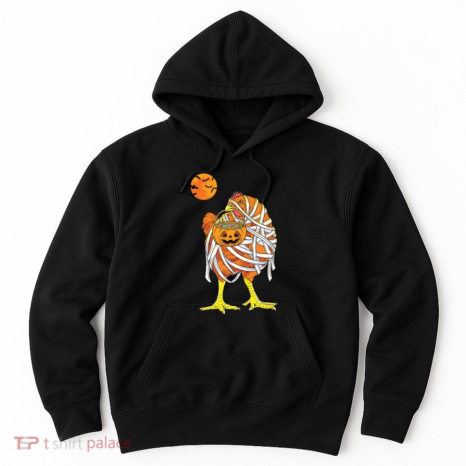 Chicken Mummy Funny Halloween Farmer Hoodie