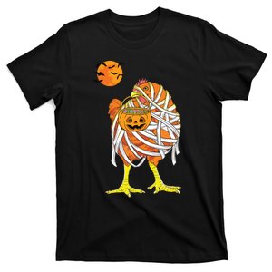 Chicken Mummy Funny Halloween Farmer T-Shirt