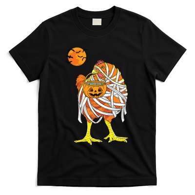 Chicken Mummy Funny Halloween Farmer T-Shirt