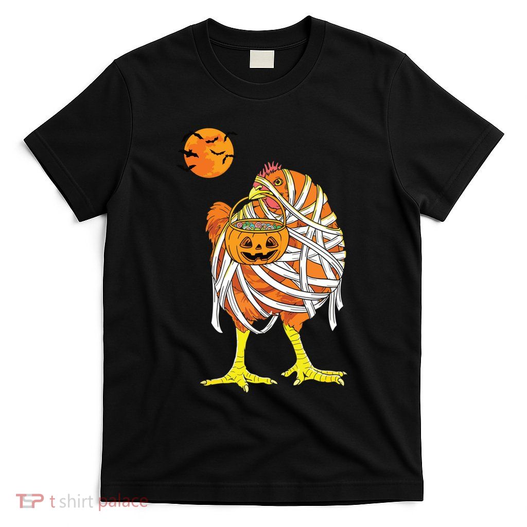 Chicken Mummy Funny Halloween Farmer T-Shirt