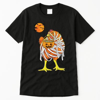 Chicken Mummy Funny Halloween Farmer Tall T-Shirt