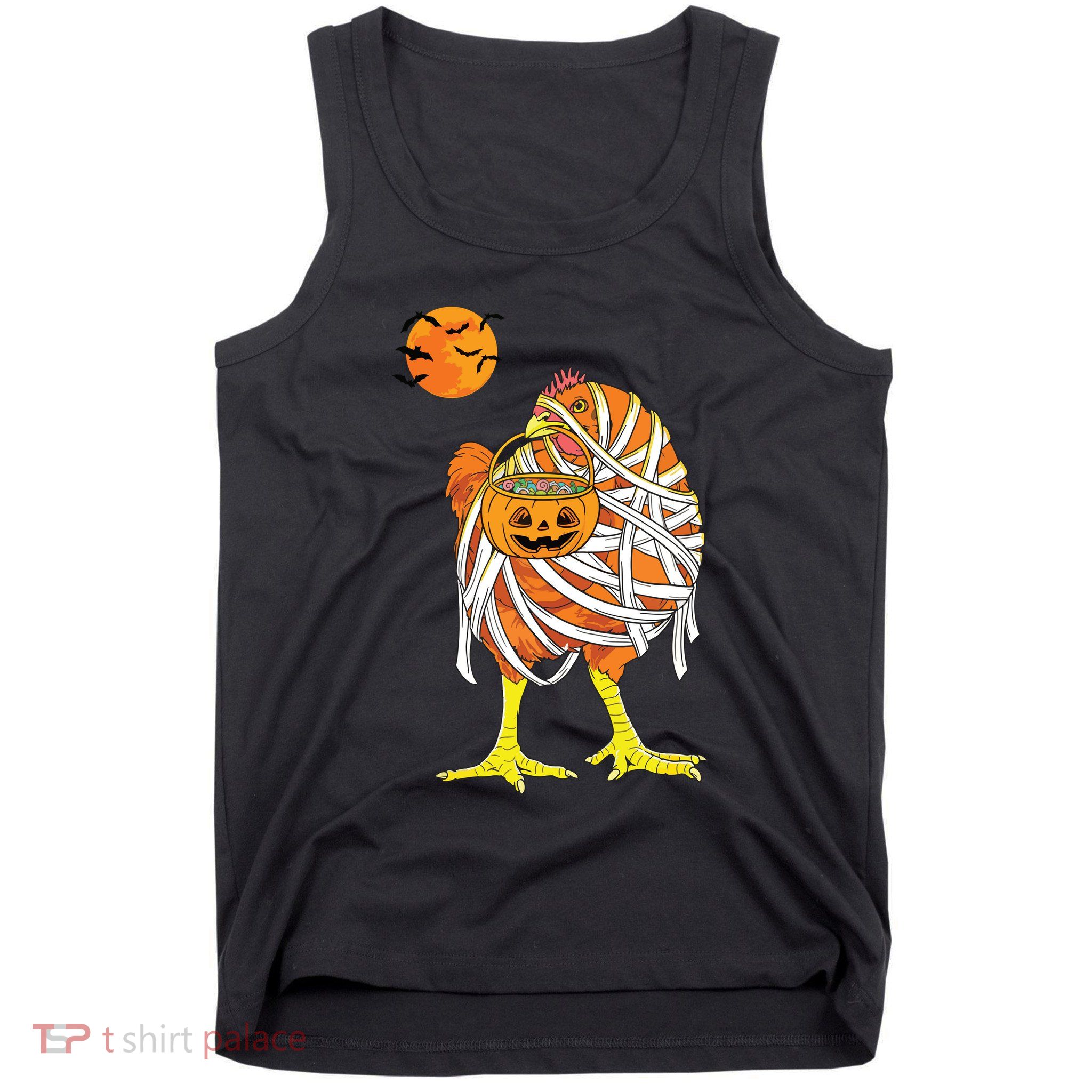 Chicken Mummy Funny Halloween Farmer Tank Top
