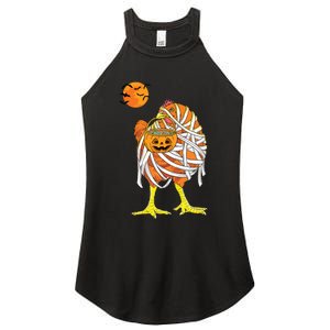 Chicken Mummy Funny Halloween Farmer Women's Perfect Tri Rocker Tank