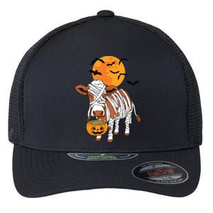 Cow Mummy Funny Halloween Farmer Flexfit Unipanel Trucker Cap