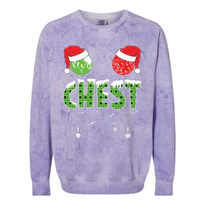 Chestnuts Matching Family Funny Chest Nuts Christmas Couples Colorblast Crewneck Sweatshirt