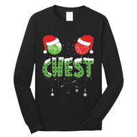 Chestnuts Matching Family Funny Chest Nuts Christmas Couples Long Sleeve Shirt