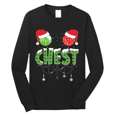 Chestnuts Matching Family Funny Chest Nuts Christmas Couples Long Sleeve Shirt