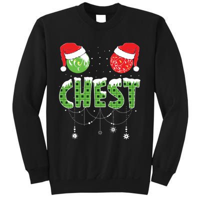 Chestnuts Matching Family Funny Chest Nuts Christmas Couples Sweatshirt