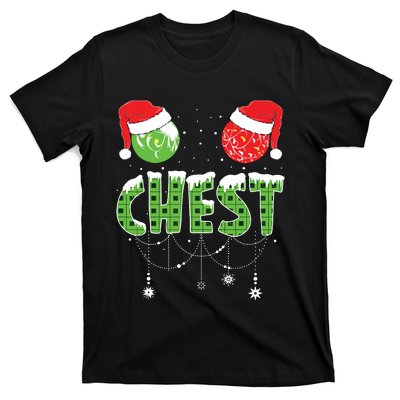 Chestnuts Matching Family Funny Chest Nuts Christmas Couples T-Shirt