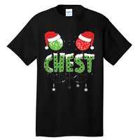 Chestnuts Matching Family Funny Chest Nuts Christmas Couples Tall T-Shirt