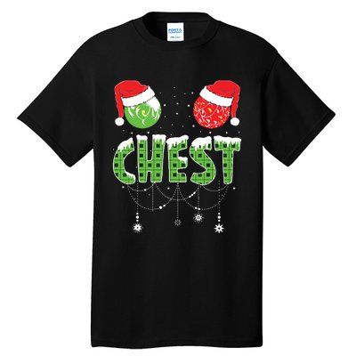 Chestnuts Matching Family Funny Chest Nuts Christmas Couples Tall T-Shirt