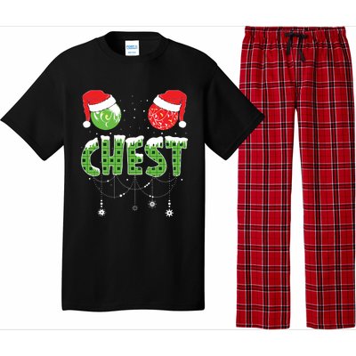 Chestnuts Matching Family Funny Chest Nuts Christmas Couples Pajama Set