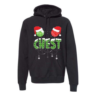 Chestnuts Matching Family Funny Chest Nuts Christmas Couples Premium Hoodie