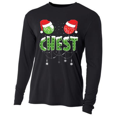 Chestnuts Matching Family Funny Chest Nuts Christmas Couples Cooling Performance Long Sleeve Crew