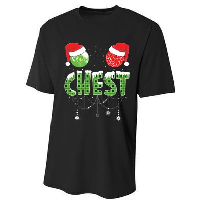 Chestnuts Matching Family Funny Chest Nuts Christmas Couples Performance Sprint T-Shirt