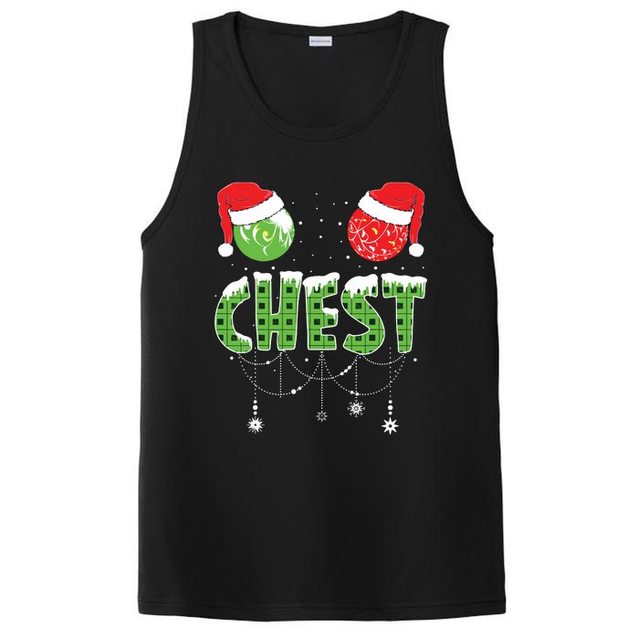 Chestnuts Matching Family Funny Chest Nuts Christmas Couples PosiCharge Competitor Tank