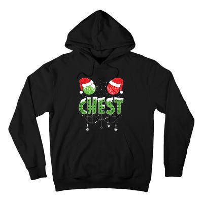 Chestnuts Matching Family Funny Chest Nuts Christmas Couples Tall Hoodie