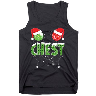 Chestnuts Matching Family Funny Chest Nuts Christmas Couples Tank Top