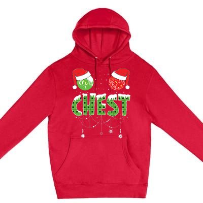 Chestnuts Matching Family Funny Chest Nuts Christmas Couples Premium Pullover Hoodie