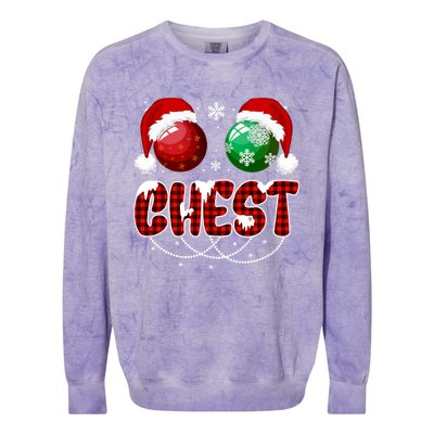 Chestnuts Matching Family Funny Chest Nuts Christmas Couples Colorblast Crewneck Sweatshirt