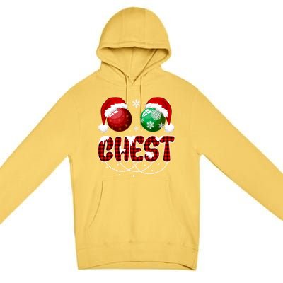 Chestnuts Matching Family Funny Chest Nuts Christmas Couples Premium Pullover Hoodie