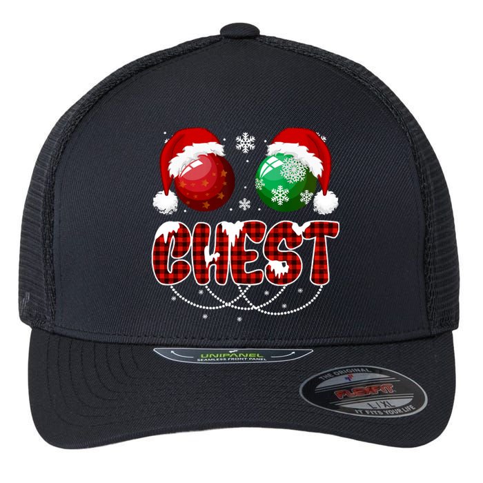 Chestnuts Matching Family Funny Chest Nuts Christmas Couples Flexfit Unipanel Trucker Cap