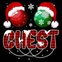 Chestnuts Matching Family Funny Chest Nuts Christmas Couples Flexfit Unipanel Trucker Cap