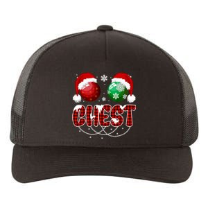 Chestnuts Matching Family Funny Chest Nuts Christmas Couples Yupoong Adult 5-Panel Trucker Hat