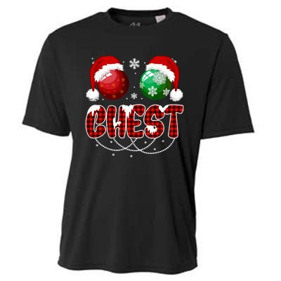 Chestnuts Matching Family Funny Chest Nuts Christmas Couples Cooling Performance Crew T-Shirt