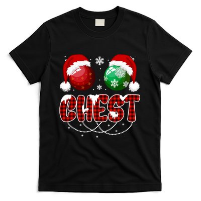 Chestnuts Matching Family Funny Chest Nuts Christmas Couples T-Shirt