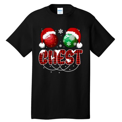 Chestnuts Matching Family Funny Chest Nuts Christmas Couples Tall T-Shirt