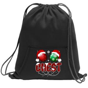 Chestnuts Matching Family Funny Chest Nuts Christmas Couples Sweatshirt Cinch Pack Bag