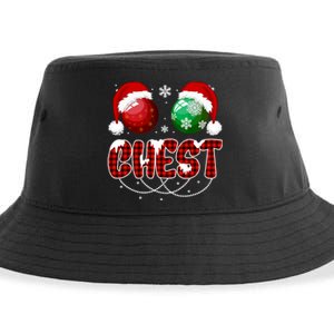 Chestnuts Matching Family Funny Chest Nuts Christmas Couples Sustainable Bucket Hat