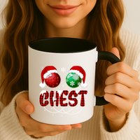 Chestnuts Matching Family Funny Chest Nuts Christmas Couples Mug